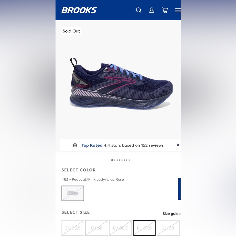 Brooks Levitate 6 Running Shoes Athletic Road Sneakers Size 6.5 - Picture 9 of 11
